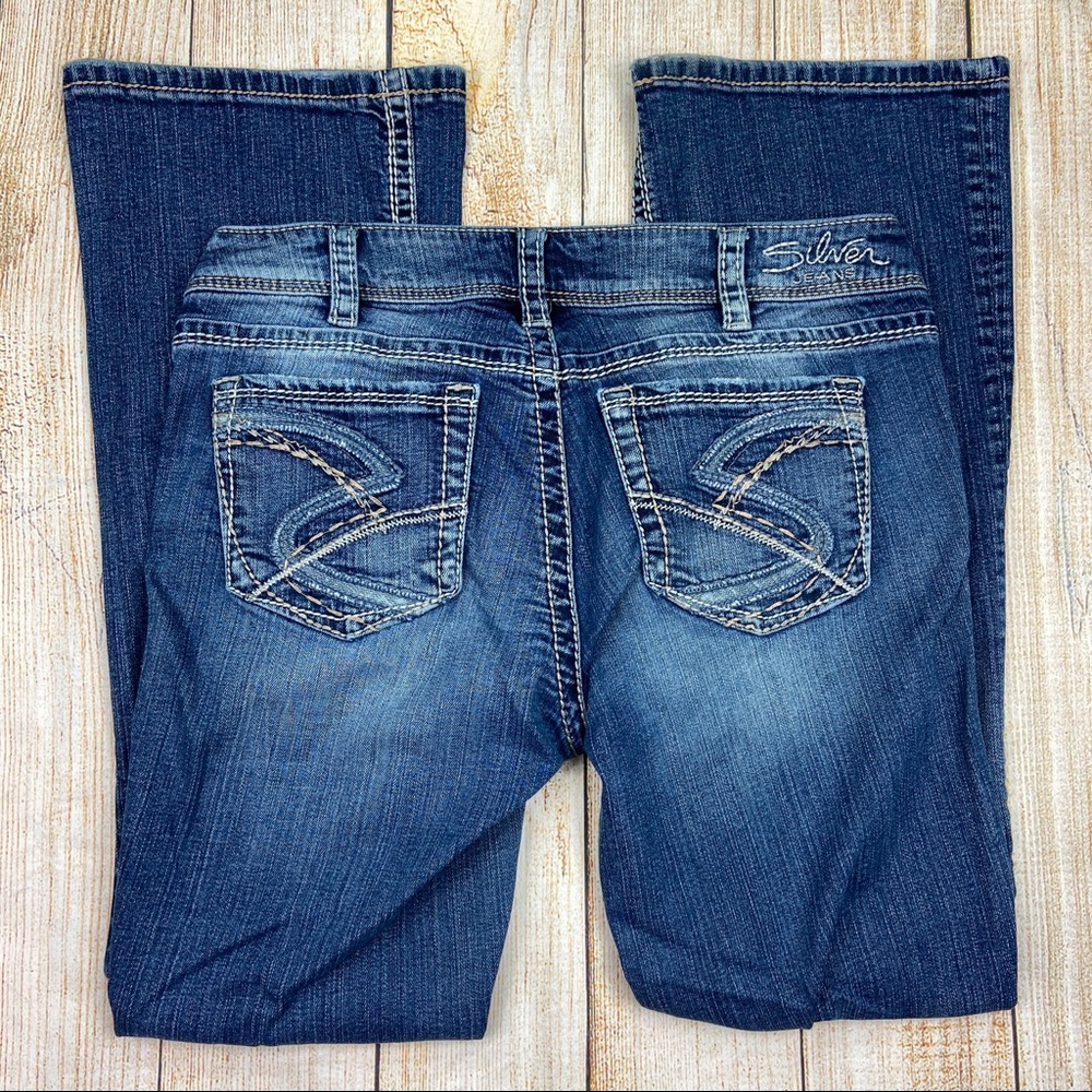 SILVER JEANS Blue Suki Bootcut Denim Jeans